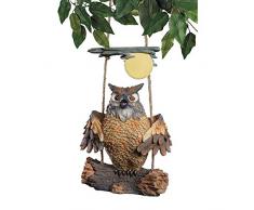 Design Toscano Schwingender Howie, der Streifenkauz, Skulptur