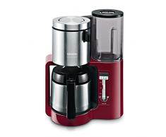 Siemens TC86504 Kaffeemaschine (Edelstahl Thermokanne, Uhrfunktion, für 8-12 Tassen, automatische Abschaltung, 1.100 Watt) rot