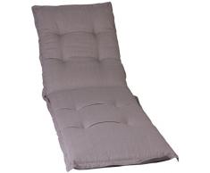 Beo Hellgrau Polsterauflage Kissen für Gartenstuhlliegen Gartenstuhl Premium