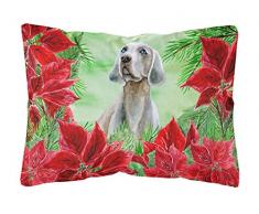 Carolines Treasures CK1322PW1216 Weimaraner Outdoor Leinenkissen, Weihnachtsstern