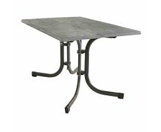 MFG Klapptisch, Gestell Platte Dekor Beton, 120 x 80 cm, grau/anthrazit