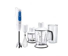 Braun Minipimer 3 MQ3045 MQ 3045 Aperitive Stabmixer, bianco/blu