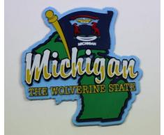 Michigan State map-flag Kühlschrank Collectible Souvenir Magnet