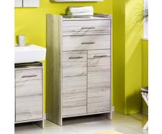 Schildmeyer 127255 Highboard, 65 x 114,5 x 33 cm, kalkeiche