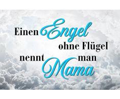 Schatzmix Einen Engel ohne Flügel nennt Man Mama Metal Sign deko Schild Blech Garten