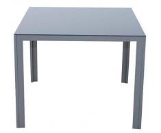 Ambientehome Aluminium ca. 80 x 80 cm Tisch, Silber