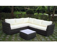 Baidani 10a00019 Sitzgruppe Favorit, Graubraun