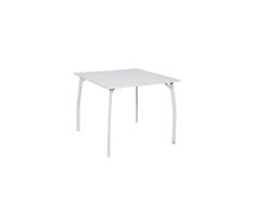 greemotion Tisch Toulouse, Stahl, kleiner Tisch in Weiß, ca. 90 x 74 x 90 cm