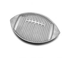 Wilton Armetale Gourmet Grillpfanne mit Griffen, 46 cm 17.75 x 10.75 Fußball Griller