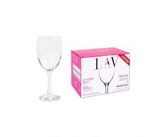 Kiste für 6 Gläser, Wein, 590 cc.