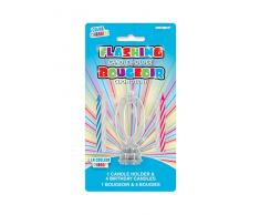 Unique, Farbwechselnde blinkende Geburtstagskerze Kerzenhalter mit 4 Kerzen