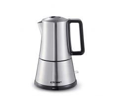 Cloer 5918 Espressokocher / 365 W/für 3-4 Tassen Espresso/Edelstahlgehäuse, Edelstahl