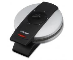 cloer 1629 Waffelautomat für klassische herzchen-Waffeln / 930 W/Waffelgröße 15,5 cm/stufenlos wählbarer Bräunungsgrad/Metallgehäuse, Metall, Edelstahl matt