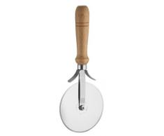 Eppicotispai Pizzaschneider aus Edelstahl mit Holzgriff, 9,94 cm
