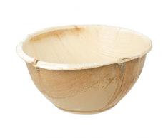 Leaf & Fiber Runde Palmblatt-Schale, 25 Stück Rund 5 Inch - 100 count natur