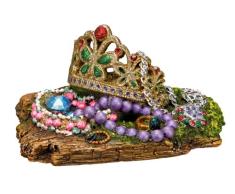 Nobby 28141 Aquarium Dekoration Aqua Ornaments, Krone mit Juwelen