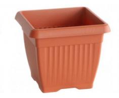 Prosperplast Blumentopf Terra, quadratisch, 37 x 37 cm, Farbe Terracotta
