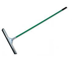 Bradas ES2274B-H Bodenwischer Duo, Wasserschieber mit Aluminiumstiel, 75 cm breit, Grün, 141x75x5 cm