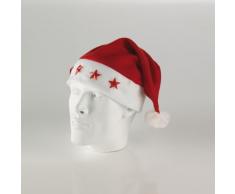 Mütze Weihnachtsmann Nat.C/Sterne