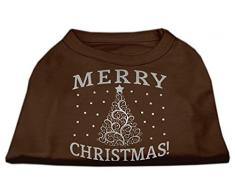 Mirage Pet Products Shimmer Weihnachtsbaum Pet Shirt, XXL, braun