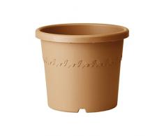 Elho Algarve Cilindro Rollen 48 - Blumentopf - Tonrot - Draußen - Ø 48 x H 40.2 cm