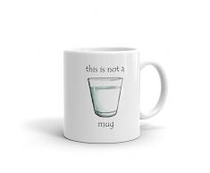 Dies ist nicht eine Tasse Funny Neuheit Humor 313 ml weiß Keramik Glas Kaffee Tee Tasse