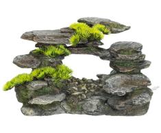Nobby 28300 Aquarium Dekoration Aqua Ornaments Felsbogen mit Bonsai 31.5 x 19.5 x 18.8 cm