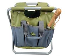 Esschert Design Gartengeräte Stuhl, grau, 40 x 30.8 x 30.5, GT85