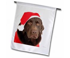 3dRose FL_45547_1 Labrador Hund als Weihnachtsmann auf weißem Hintergrund, 30,5 x 45,7 cm