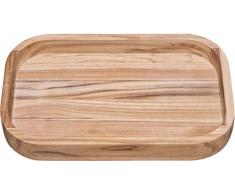 Tramontina 13334/352 Holzschale aus Teakholz, Servierschale, Servierbrett, 40 x 25 x 5 cm, Natur