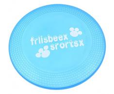 sourcingmap Paw Muster Fetch Spiel Flying Disc Frisbee Spielzeug Pet, 9 Zoll Klar/Blau