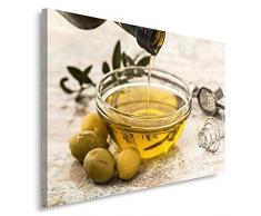 Feeby, Wandbild - 1 Teilig - 30x40 cm, Leinwand Bild Leinwandbilder Bilder Wandbilder Kunstdruck, OLIVE, SPEISEN, GELB