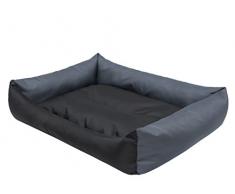 HobbyDog XXL LECCZG2 Hundebett Eco Größe XXL - 105 X 75 cm Schwarz - Grau Bett Matratze Eco, XXL, Multicolored, 2.75 kg