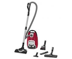 Rowenta RO7473EA Silence Force Allergy+ Bodenstaubsauger mit Beutel (große Staubbeutelkapazität: 4,5 Liter, extrem leise, hocheffiziente Bodendüse, langlebiger EffiTech-Motor) schwarz/rot