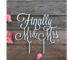 Hochzeit Tortenaufsatz Endlich Herr und Frau, Tortenaufsatz Hochzeit, MR & MRS, Endlich Tortenaufsatz, Jahrestag, Kuchen dekorieren, Arztausstattung, Gold Silber Schwarz Weiß Spiegel width 5 silber