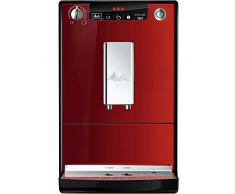 Melitta Caffeo Solo E950-104 Schlanker Kaffeevollautomat mit Vorbrühfunktion | 15 Bar | LED-Display | höhenverstellbarer Kaffeeauslauf | Herausnehmbare Brühgruppe | Rot