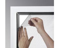 Xclou Fliegengitter in Anthrazit, Fliegennetz ca. 1 x 1 m, Insektenschutz inklusive Klettband, Insektenschutzgewebe aus Polyester, Mückenschutz-Netz Schwarz-Grau, Moskitonetz, Insektenschutz-Zubehör