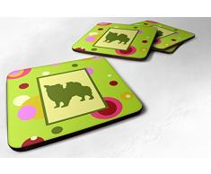 Caroline s Treasures ck1098fc Chihuahua Schaumstoff Untersetzer (4 Stück), 8,9 cm H x 8,9 cm W, multicolor