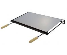 Imex El Zorro 71603 Grillplatte, Edelstahl 56 x 41 cm grau