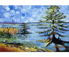 Caroline s Treasures jmk1126plmt Leben auf der Causeway Stoff Tisch-Sets, multicolor