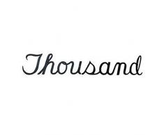 Montague Metall Produkte groß Script Hausnummer, Tausend