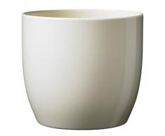 Soendgen Keramik Blumenübertopf, Basel Full Color, vanilla, 24 x 24 x 23 cm, 0069/0024/1591