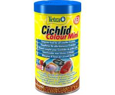 Tetra Cichlid Colour Mini (Spezialfutter für alles- und fleischfressende kleinere Cichliden, Hauptfutter für leuchtende Farben bei allen roten, orangen und gelben Buntbarschen), 500 ml Dose