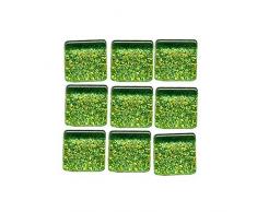 MosaixPro 10 x 10 x 4 mm 200 g 215-piece Fliesen Glas Glitzer, Grün
