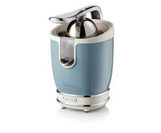 Ariete 413 Vintage Elektrische Zitruspresse mit professionellem Hebel, 2 Kegel für große und kleine Früchte, tropffreier Ausguss, leiser Motor, professionelles Pressen, Metallgehäuse