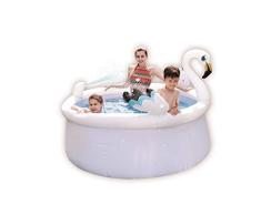 Jilong Auto-Pool Sprühflasche Flamingo mit Sprüher und Wasserschlauch, Weiß