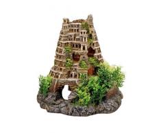 Nobby Aqua Ornaments KOLOSSEUM TURM mit Pflanzen 23 x 24,5 x 23 cm