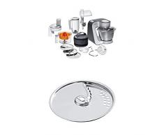 Bosch MUM56340 Küchenmaschine Styline / 900 Watt / Edelstahl-Rührschüssel / Durchlaufschnitzler + Pommes frites-Scheibe aus Edelstahl / für Durchlaufschnitzler zu Bosch Küchenmaschinen