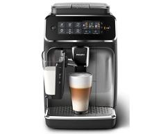 Philips 3200 Serie EP3246/70 Kaffeevollautomat, 5 Kaffeespezialitäten (LatteGo Milchsystem) Schwarz/Silber-lackiert