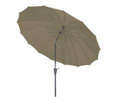 doppler Aluminium Sonnenschirm Asia Look SL-AZ 250 Auto Tilt - Ideal für den Garten - ca. 250 cm - Knickbar - Greige Taupe